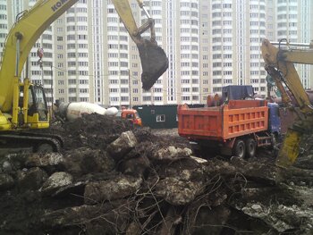 Вывоз загрязненного грунта в Москве